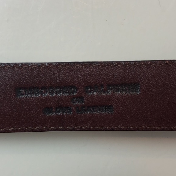 Brighton Men’s Croc Embossed Calfskin on Glove Leather Belt - Picture 6 of 13